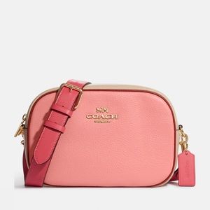 Coach Jamie Camera Bag In Color-block
Gold/Candy Pink Multi